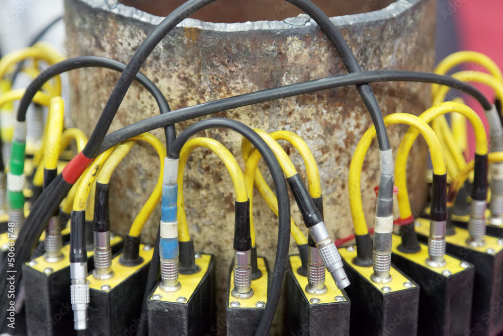 Sample of industrial equipment for detecting defects in pipes Sample of industrial equipment for detecting defects in pipes