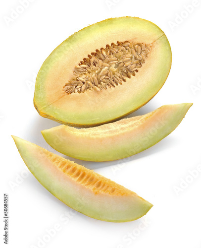 melon with slices