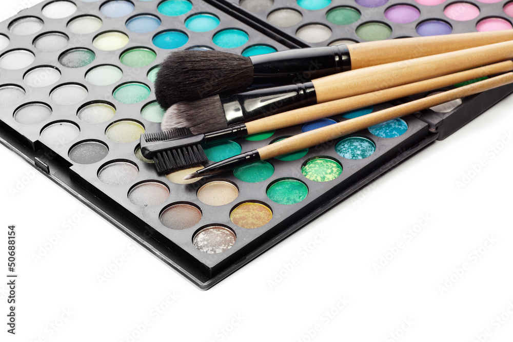 Professional multicolour eyeshadows palette with make up brush Professional multicolour eyeshadows palette with make up brush