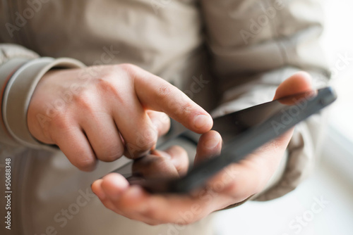 Man Using Touch Pad