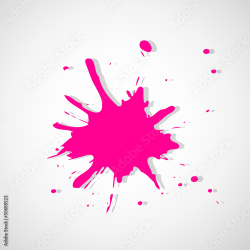 pinker farbkleks