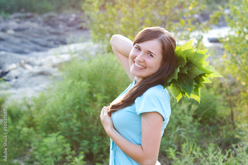 Portrait of a charming and lovely girl Portrait of a charming and lovely girl