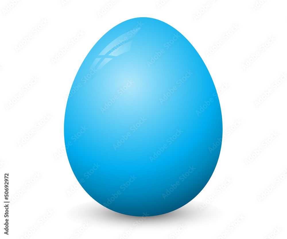 Blue easter egg Blue easter egg