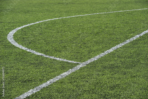 area of a synthetic football field, detail