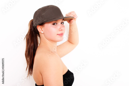 junges Mädchen mit Hut