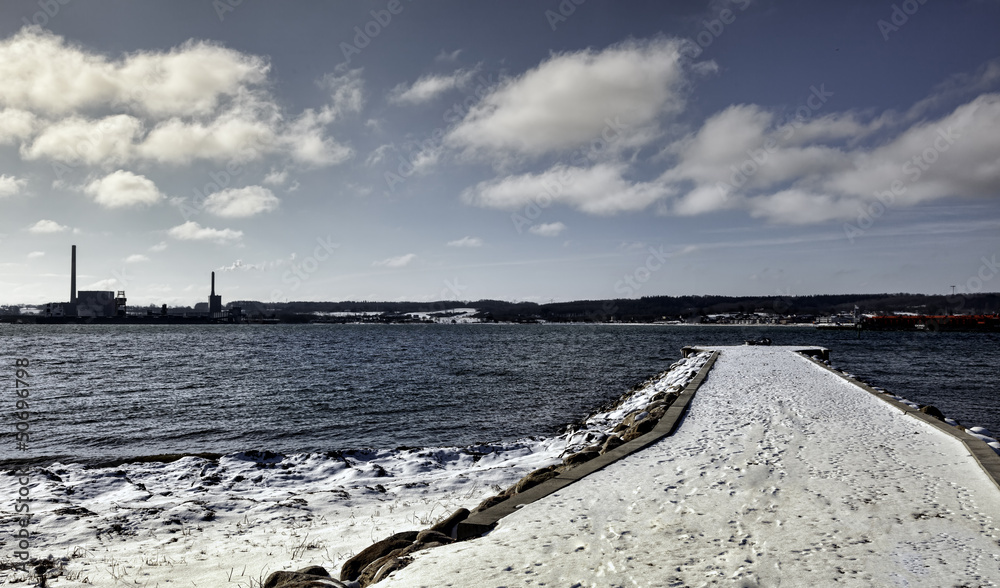Fototapeta premium Aabenraa harbor in Denmark