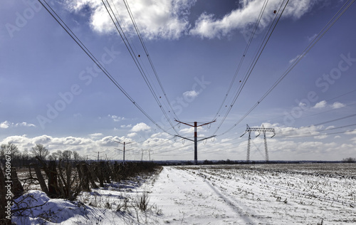 High voltage pylons