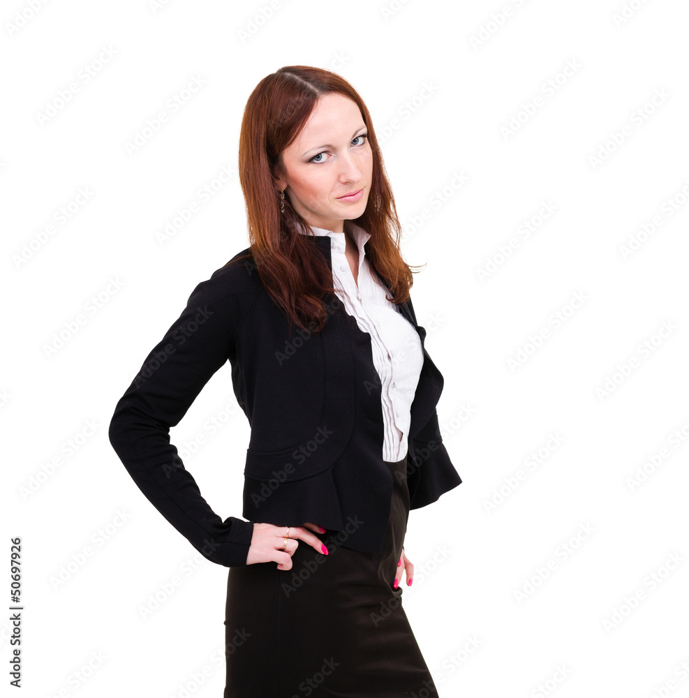 Angry businesswoman isolated Angry businesswoman isolated