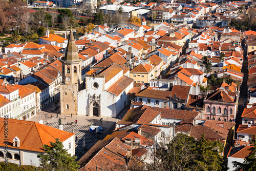 Overview of Old Town of Tomar, Portugal. © dvoevnore
