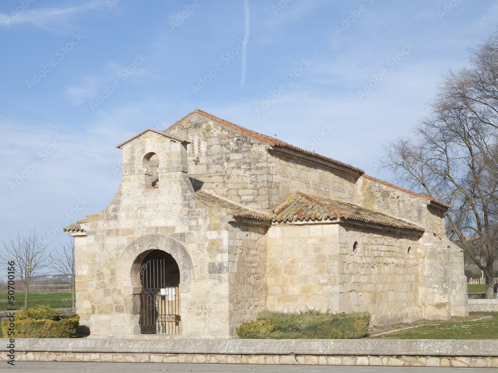 Visigothic church in the province of Palencia,spain