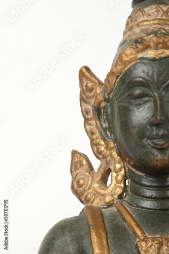 Buddha statue, Thailand on white