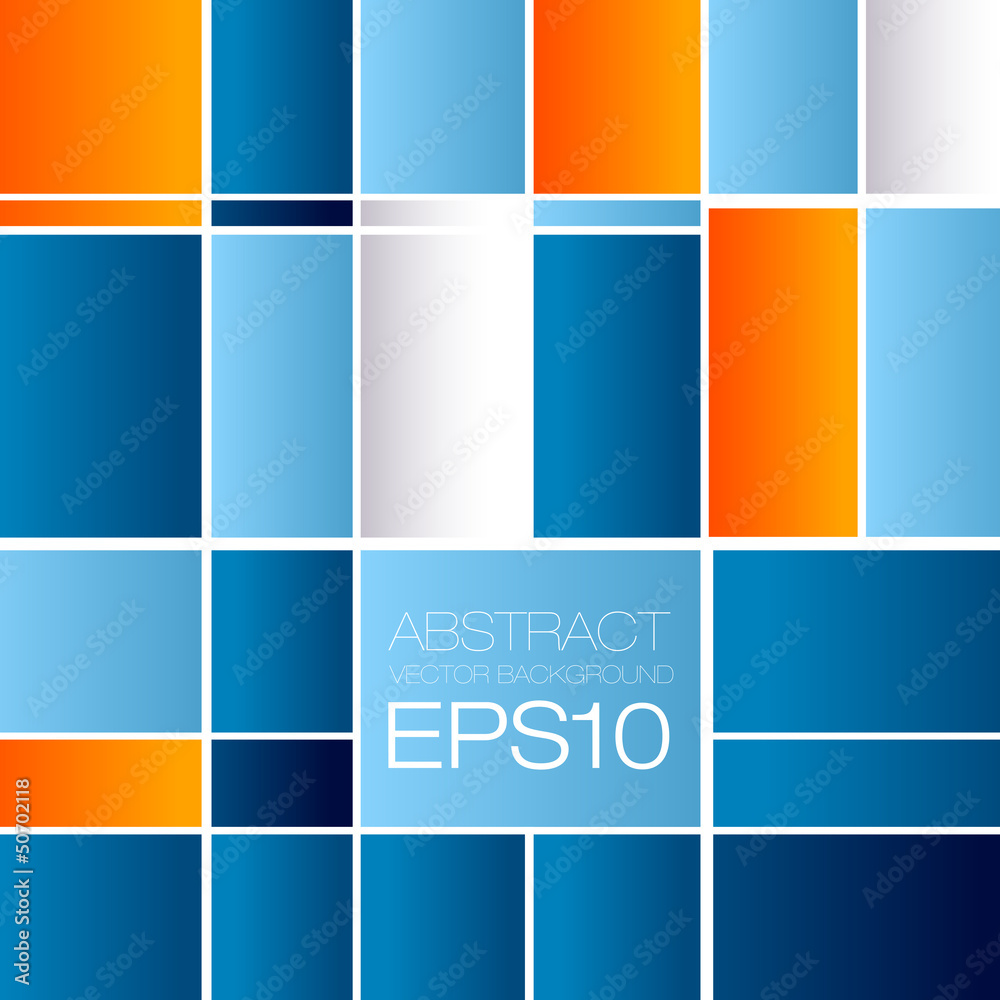 Abstract Squares Background - Vector Design Concept