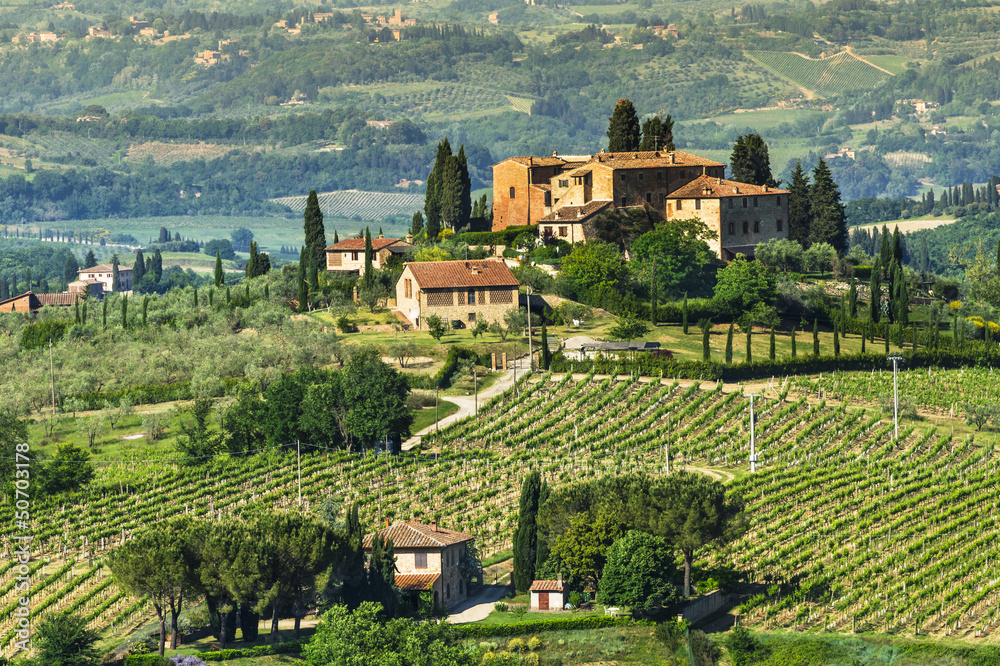 Tuscany rural landscape