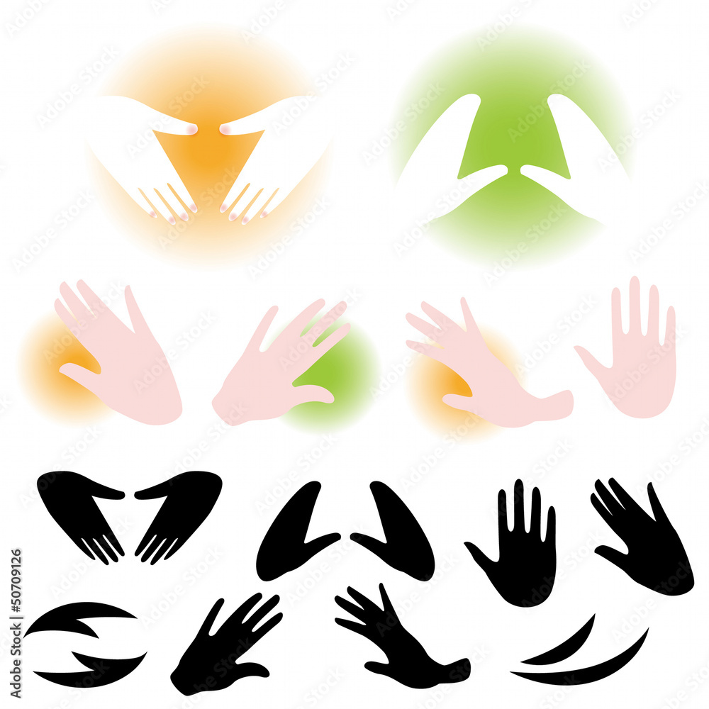 Hand icon set1 Hand icon set1