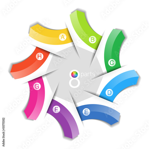 Eight directions arrows - design element