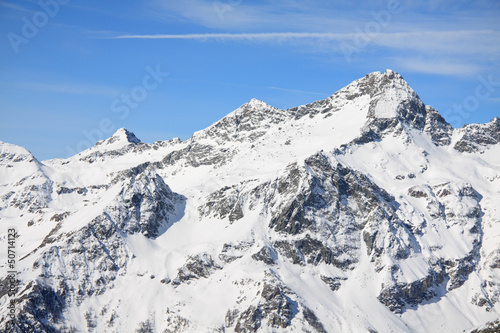 paesaggio invernale  Monte Rosa 