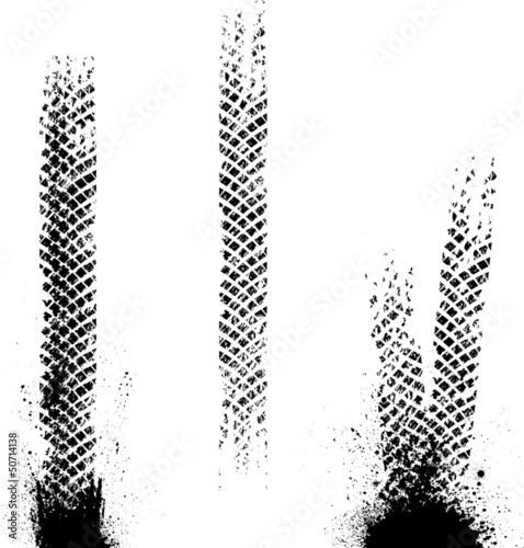 Bicycle tire track background