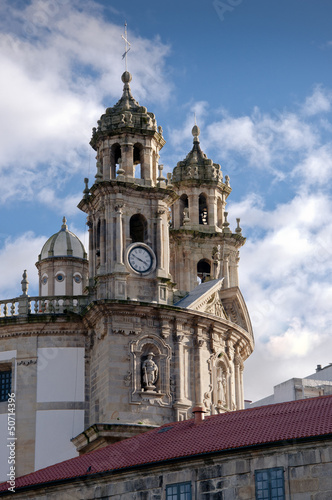 Detail of La Peregrina Church, Pontevedra, Galicia, Spain