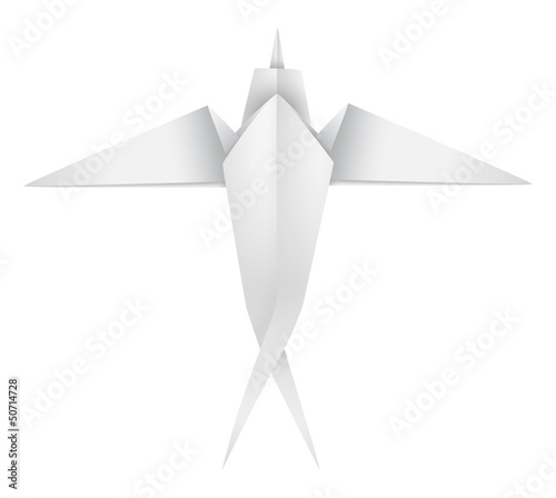 Origami swallow