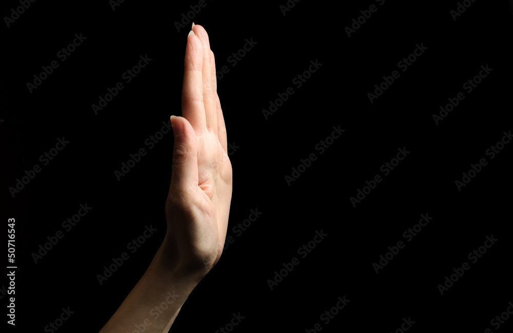 Stop gesture Stop gesture