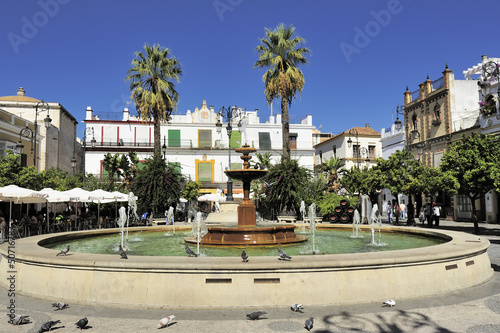 Plaza del Cabildo at Sanlucar de Barrameda, Spain photo