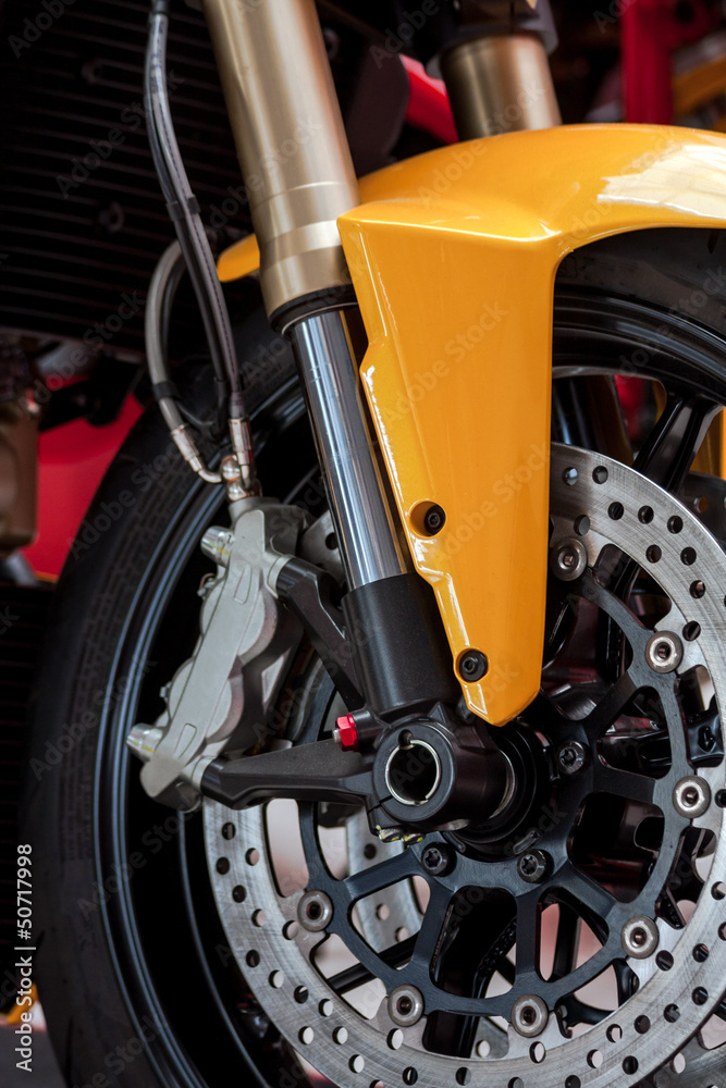 Fototapeta premium motorcycle wheel