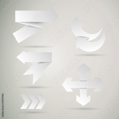 Vector Illustration of Different Arrows