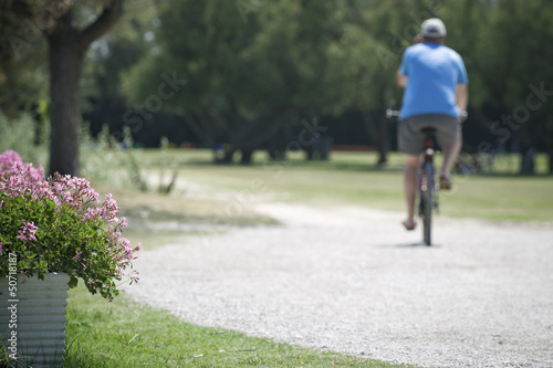 Wallpaper Mural Cycling in a camping Torontodigital.ca