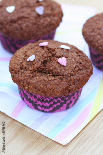muffin al farro e cioccolato
