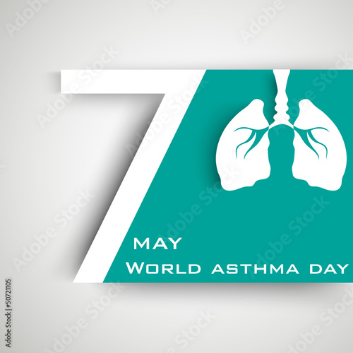 World Asthma Day background.