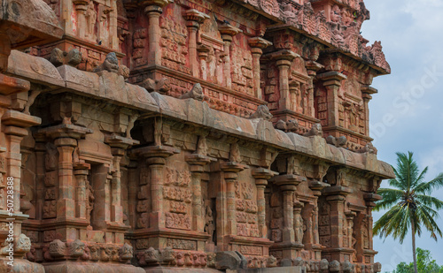ancient Temple, bas-reliefs, South India