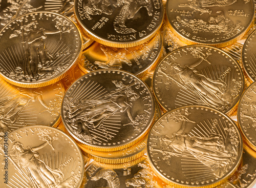 Collection of one ounce gold coins