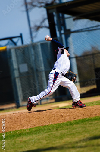 Little league pitcher