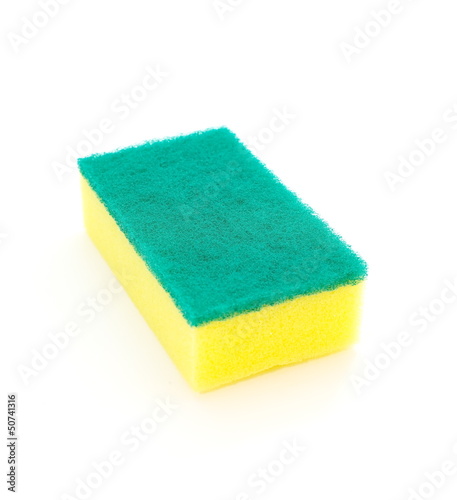 sponge over white