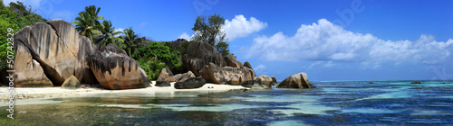 panorama sur jagon bleu des seychelles