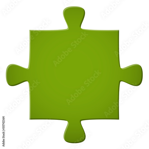 Puzzleteil grün