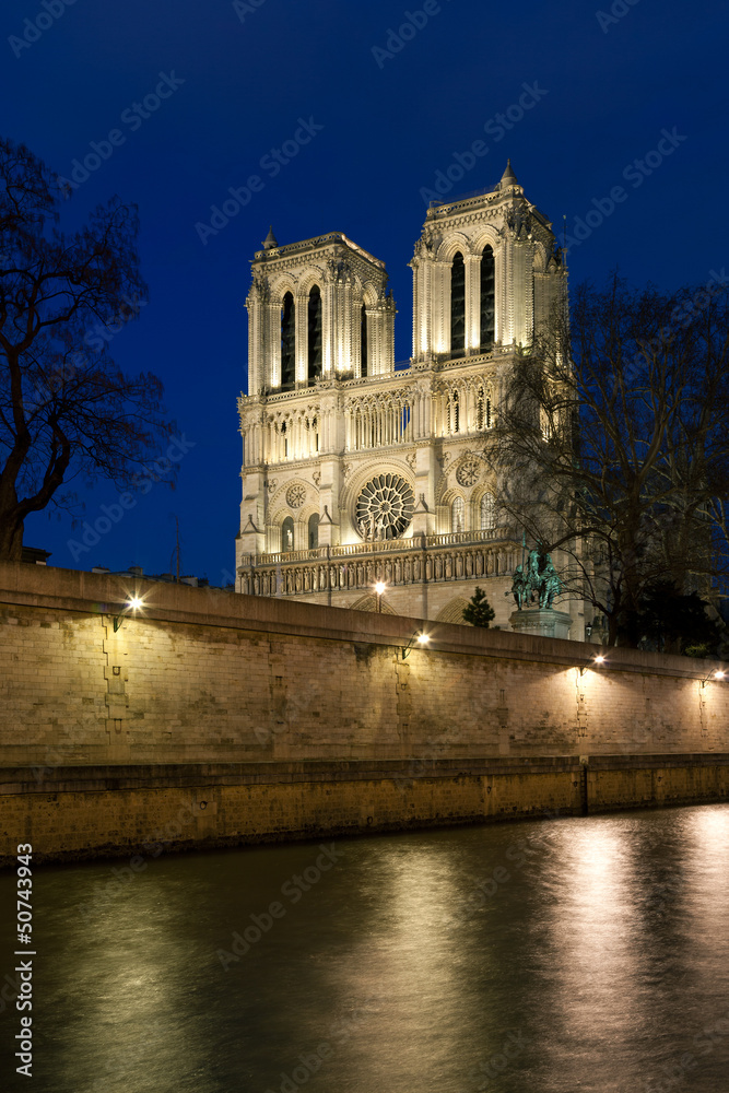 Notre dame cathedral, Paris, Ile de France, France