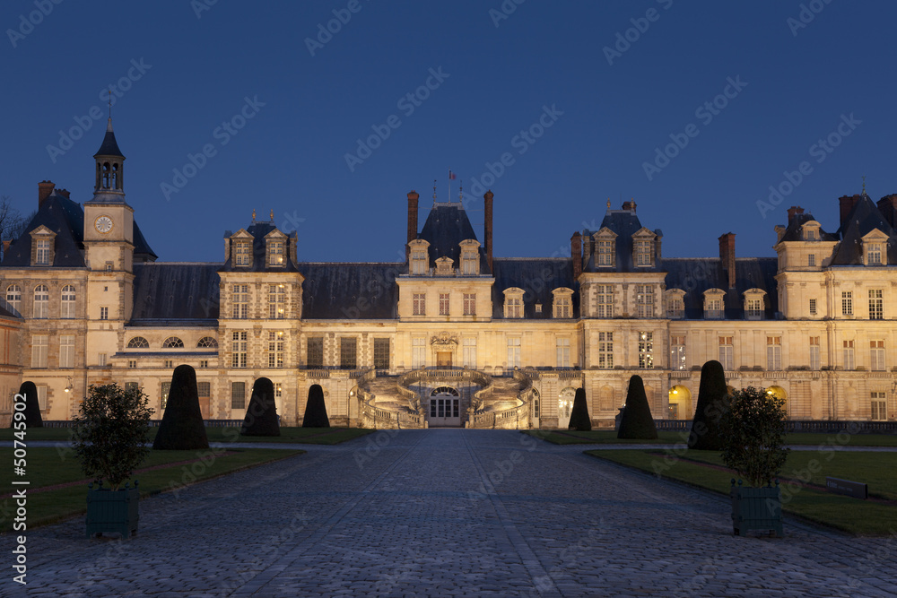 Fontainebleau castle, Seine et marne, Ile de France, France