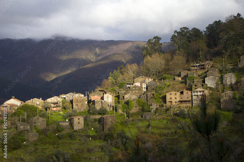 Small typical mountain village of schist in Serra da Lousã
