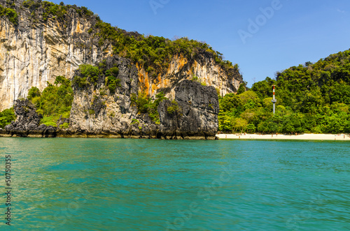 Cliffs into the sea Thailand