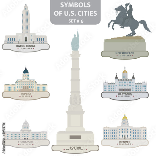 Symbols of US cities