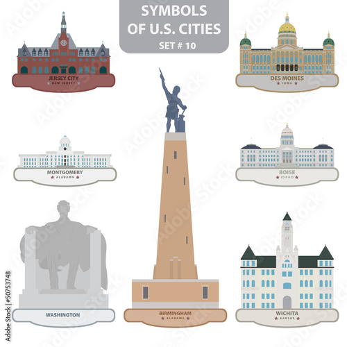 Symbols of US cities