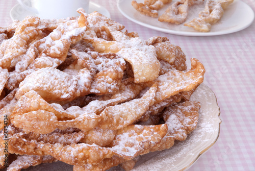 Traditional Polish carnival pastry called ' faworki'