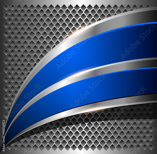 Background 3D, vector abstract metallic.