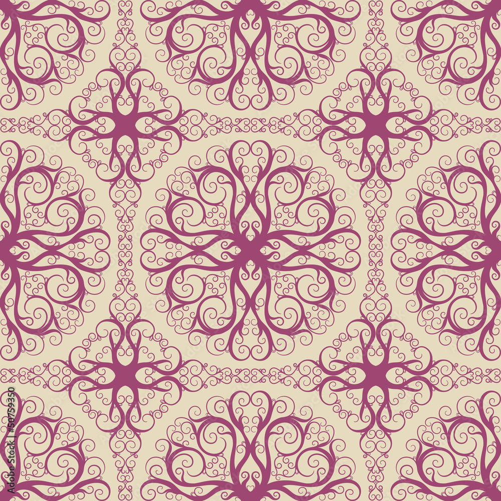 pattern with purple swirls
