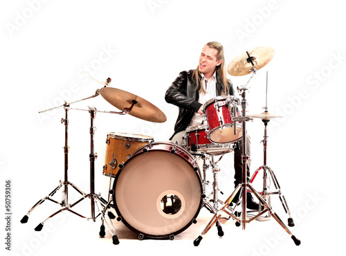 Fotobehang rock drummer