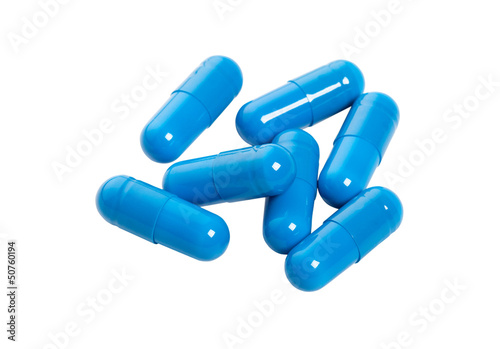 Blue capsules