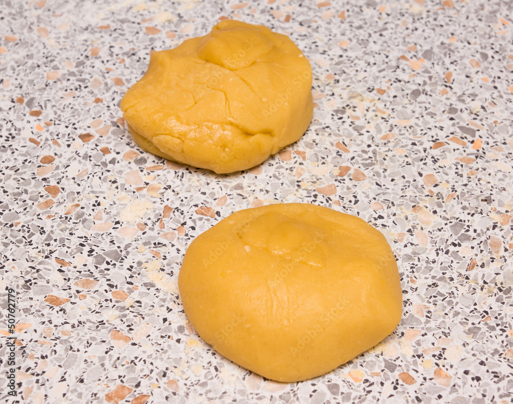 Pieces of dough Pieces of dough