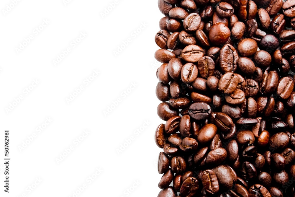 Obraz premium a lot of coffee beans with space for text