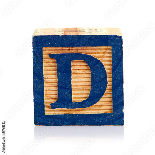 wooden cube alphabet